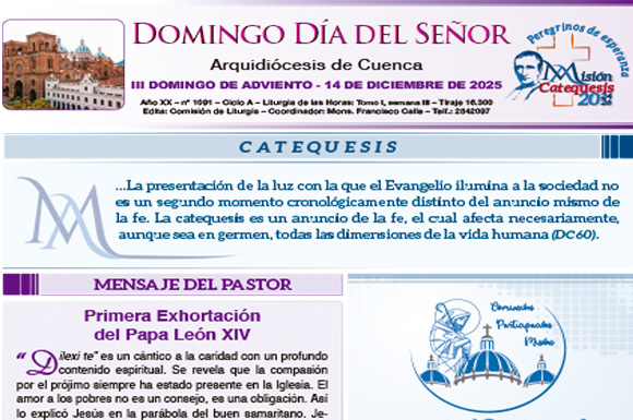 14 de diciembre de 2025 Domingo día del Señor