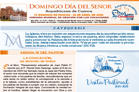 26 de abril de 2026 Domingo día del Señor