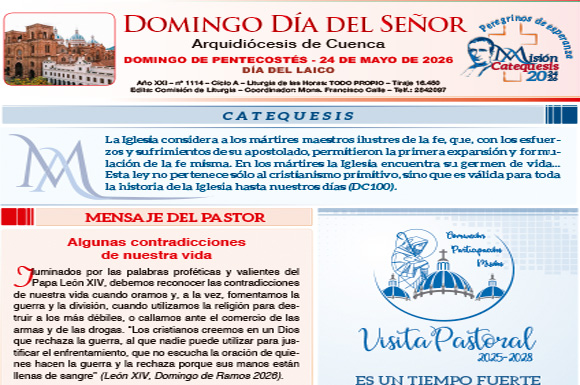 24 de mayo de 2026 Domingo día del Señor