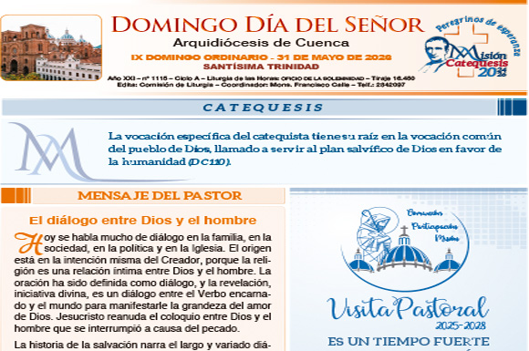 31 de mayo de 2026 Domingo día del Señor