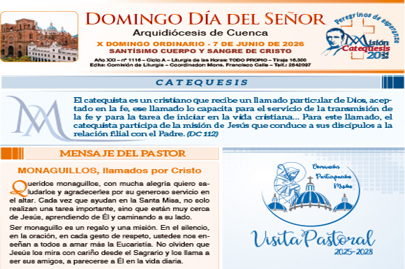 7 de junio de 2026 Domingo día del Señor