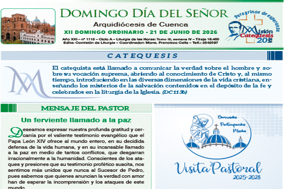 21 de junio de 2026 Domingo día del Señor
