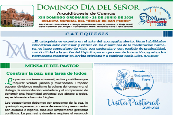 28 de junio de 2026 Domingo día del Señor