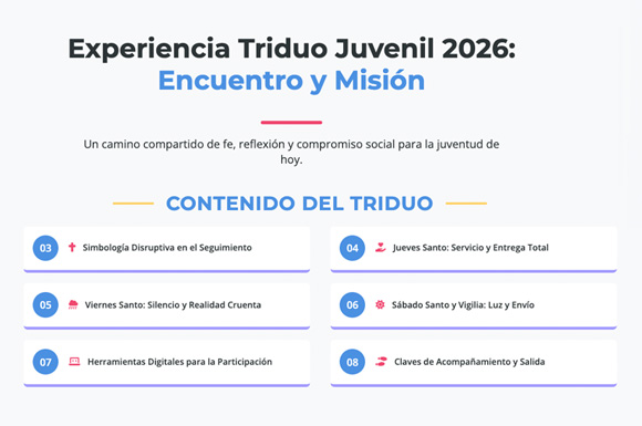 Experiencia Triduo Juvenil 2026: Encuentro y Misión